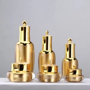 Inovativne 15g 30G 50G razkošje Gold Crown oblike plastične akrilne kozmetičnih posodico za kremo
